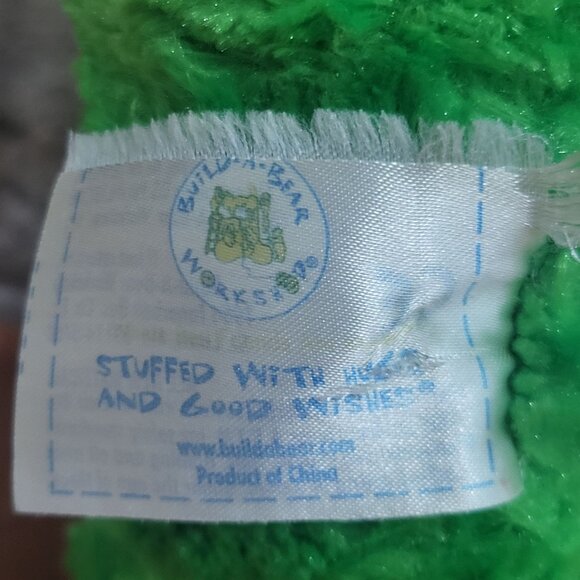 Build A Bear Workshop Green Frog Plush Beary Lucky Outfit Stuffed Animal - Picture 10 of 12